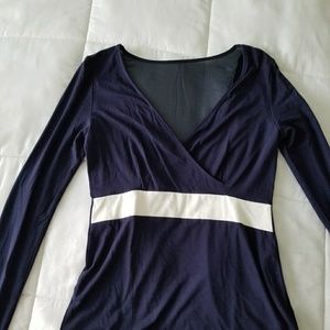 Brand New Long Sleeve Navy Blue Sexy Top